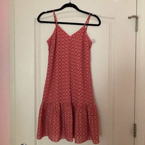 NWT Jcrew print ruffle dress - Picture 5 of 7